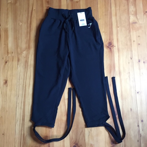 Gym Shark Joggers with Ankle Ties - Picture 2 of 8